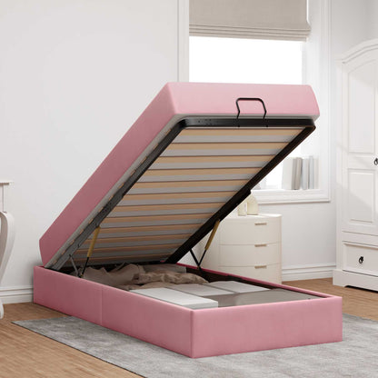 Struttura letto con materasso 2 pcs Rosa Velluto | homemem39