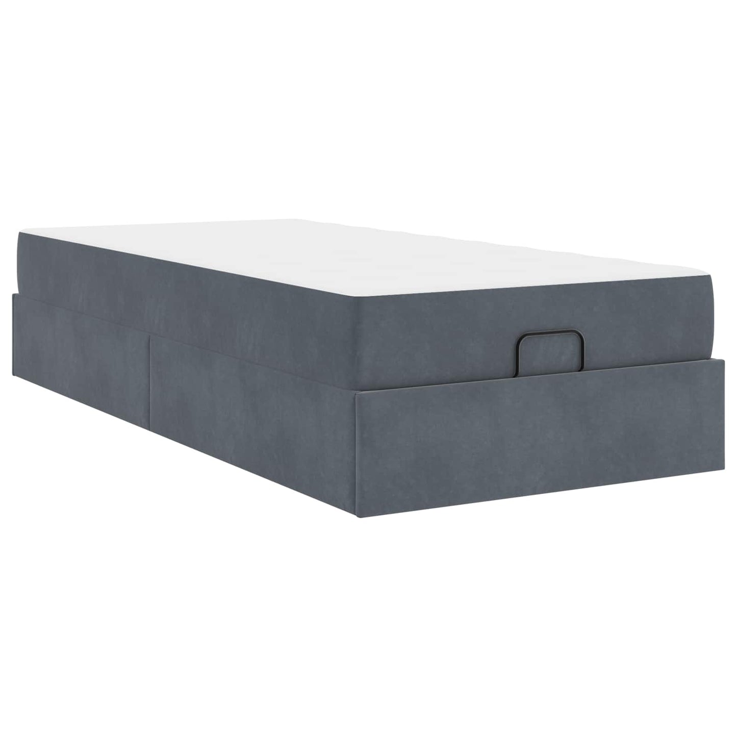 Struttura letto con materasso 2 pcs Grigio Sfumato Velluto