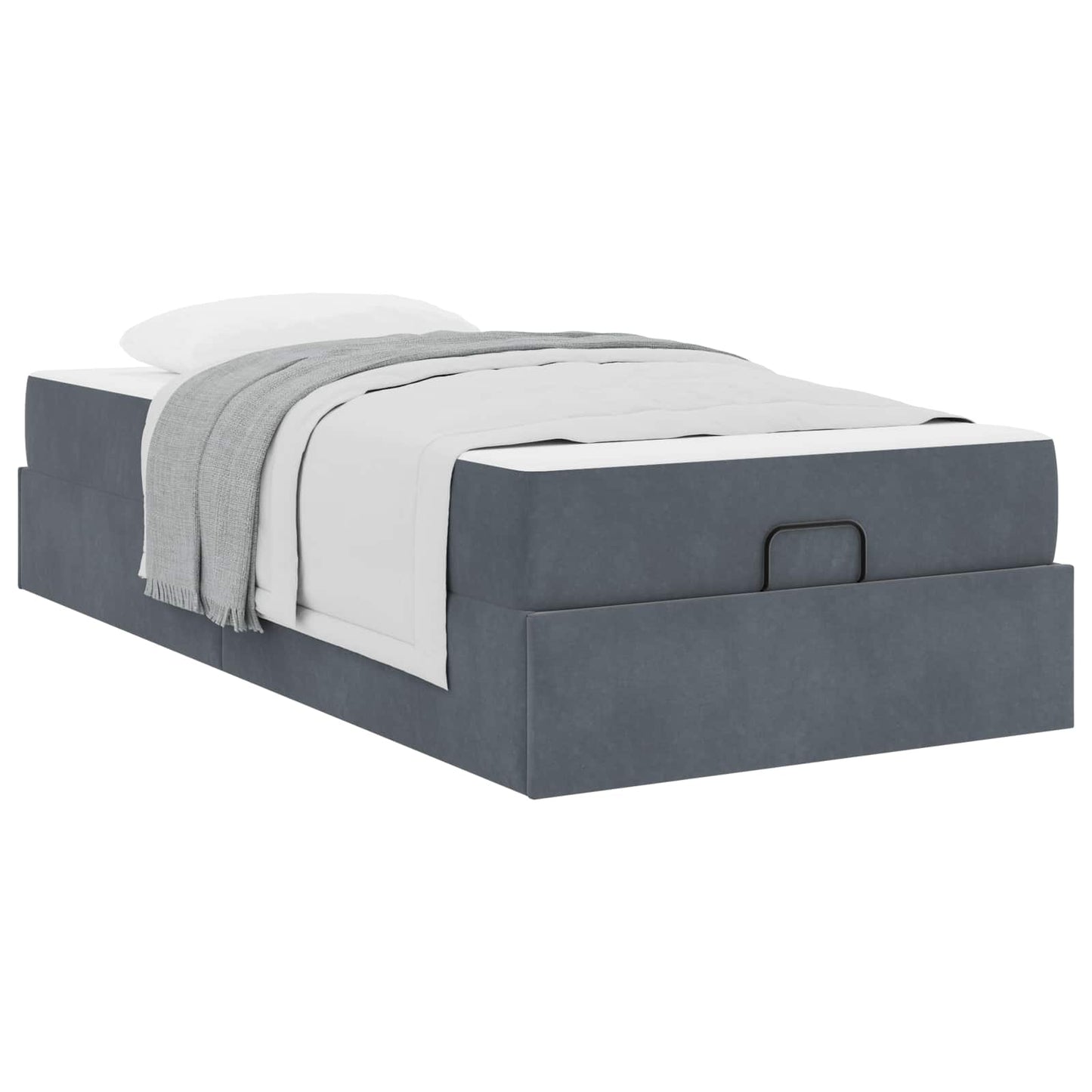 Struttura letto con materasso 2 pcs Grigio Sfumato Velluto