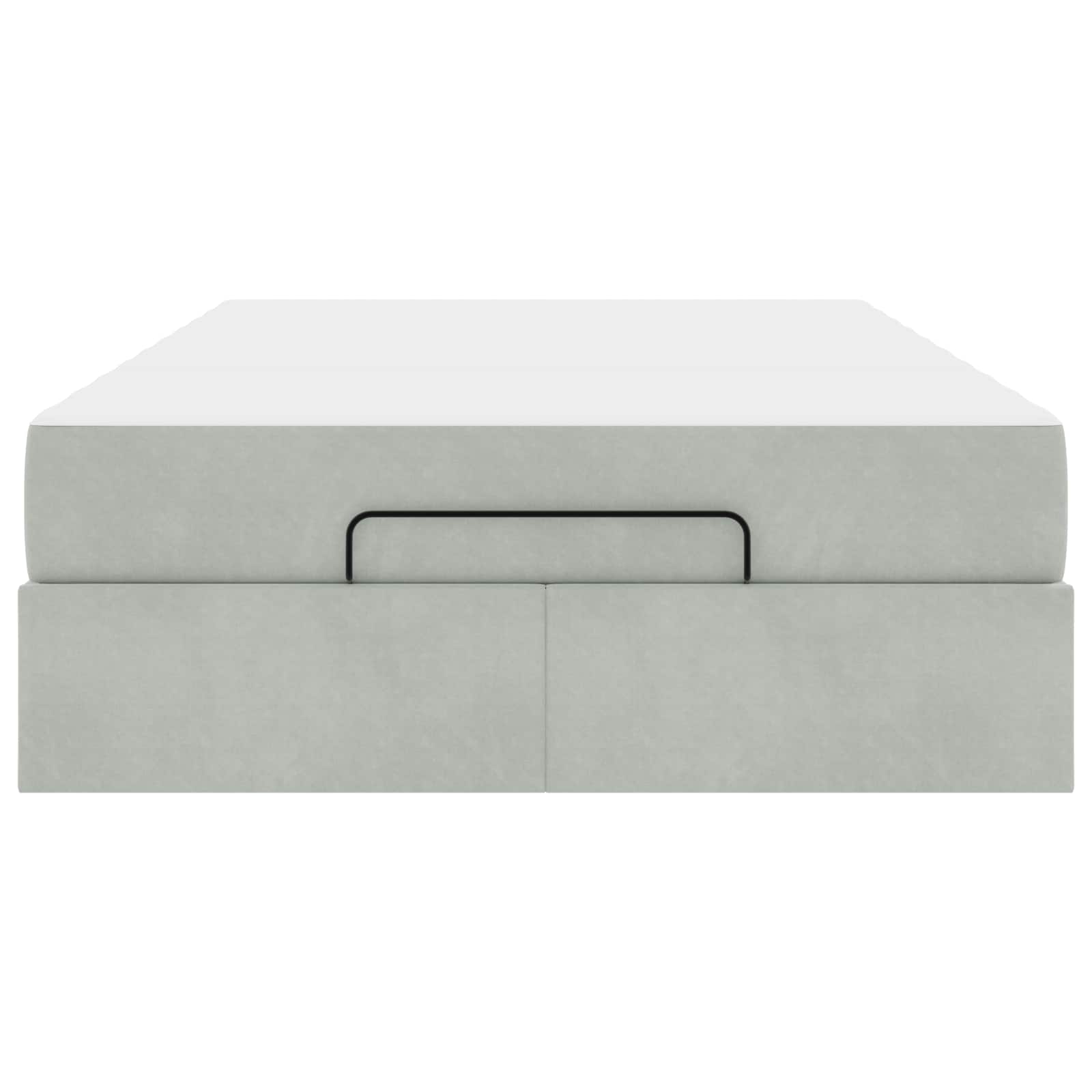 Struttura letto con materasso 2 pcs Grigio chiaro Velluto | homemem39