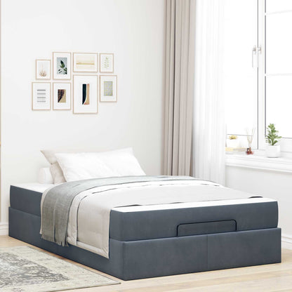 Struttura letto con materasso 2 pcs Grigio Sfumato Velluto | homemem39