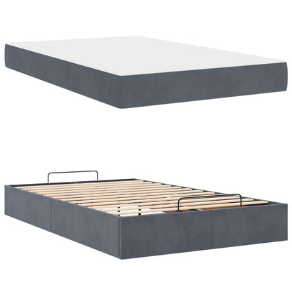 Struttura letto con materasso 2 pcs Grigio Sfumato Velluto | homemem39
