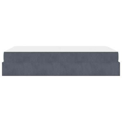Struttura letto con materasso 2 pcs Grigio Sfumato Velluto | homemem39