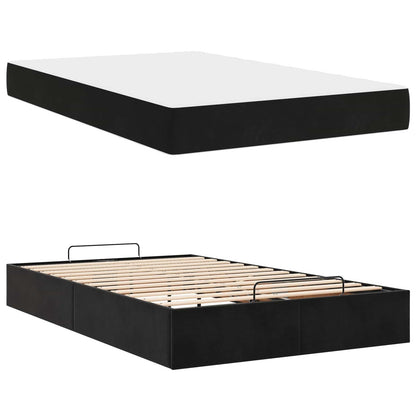 Struttura letto con materasso 2 pcs Nero Velluto | homemem39