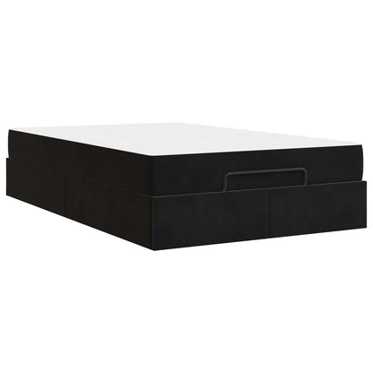 Struttura letto con materasso 2 pcs Nero Velluto | homemem39
