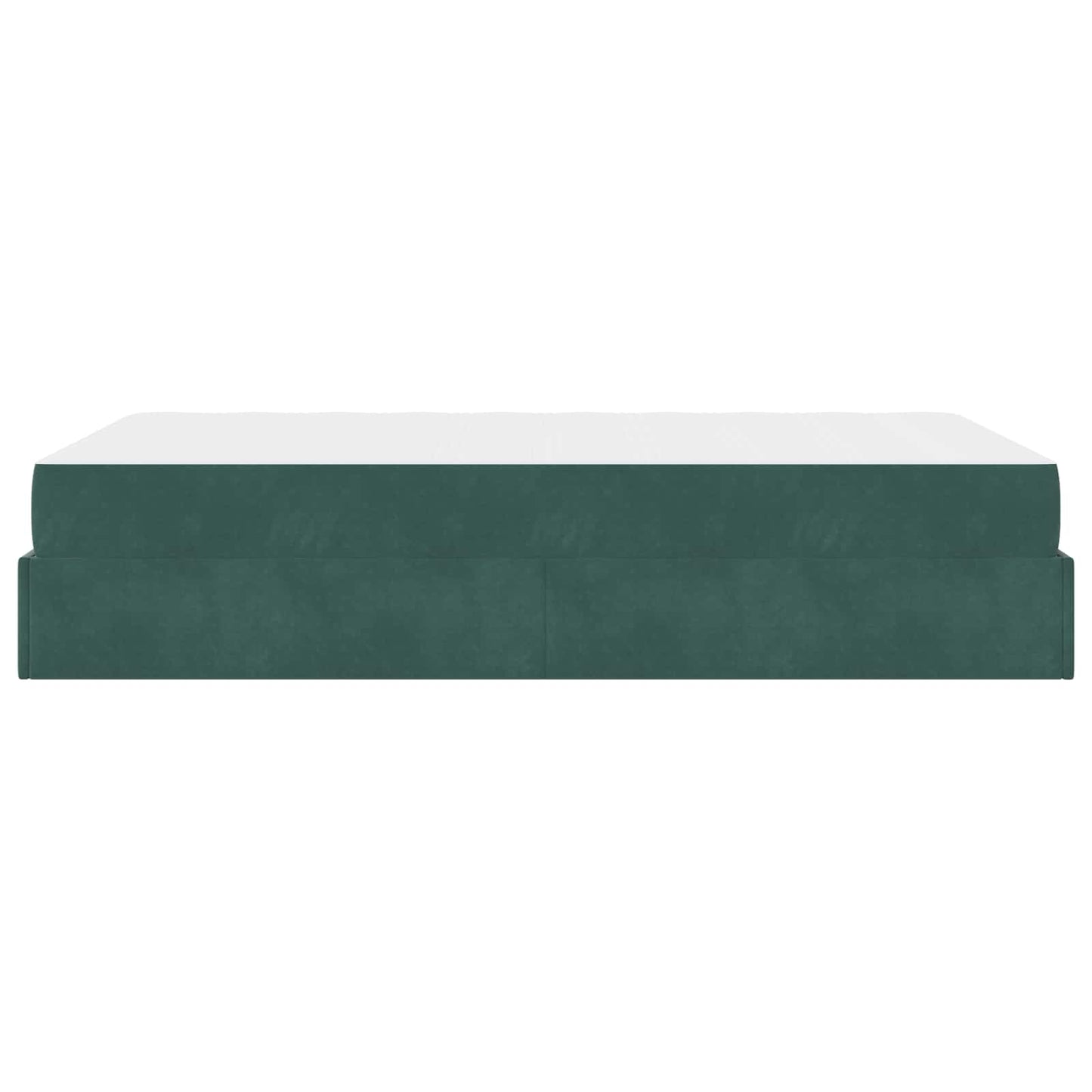 Struttura letto con materasso con materasso 2 pcs Verde Velluto