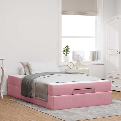 Struttura letto con materasso 2 pcs Rosa Velluto | homemem39