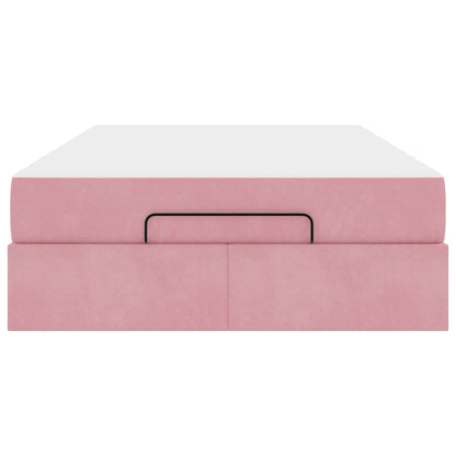 Struttura letto con materasso 2 pcs Rosa Velluto | homemem39