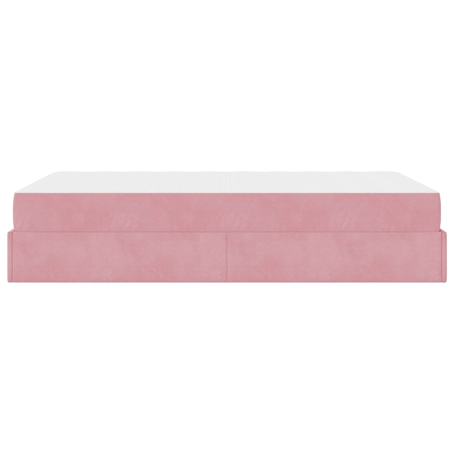 Struttura letto con materasso con materasso 2 pcs Rosa Velluto