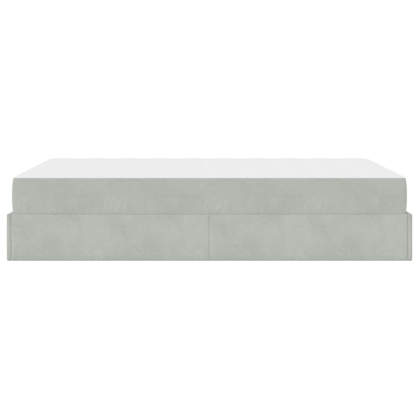 Struttura letto con materasso 2 pcs Grigio chiaro Velluto