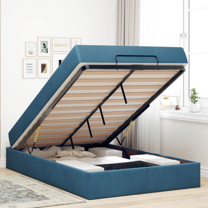 Struttura letto con materasso 2 pcs Blu Velluto | homemem39