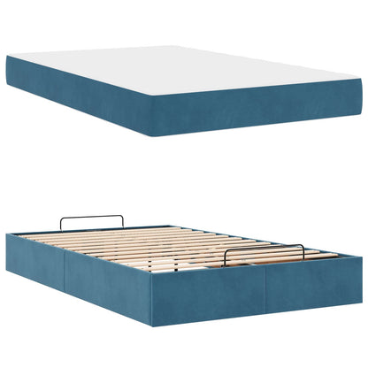 Struttura letto con materasso 2 pcs Blu Velluto | homemem39