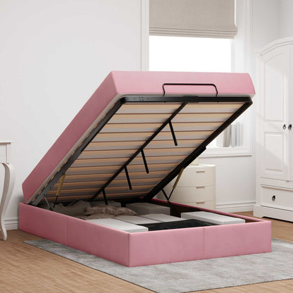 Struttura letto con materasso 2 pcs Rosa Velluto | homemem39