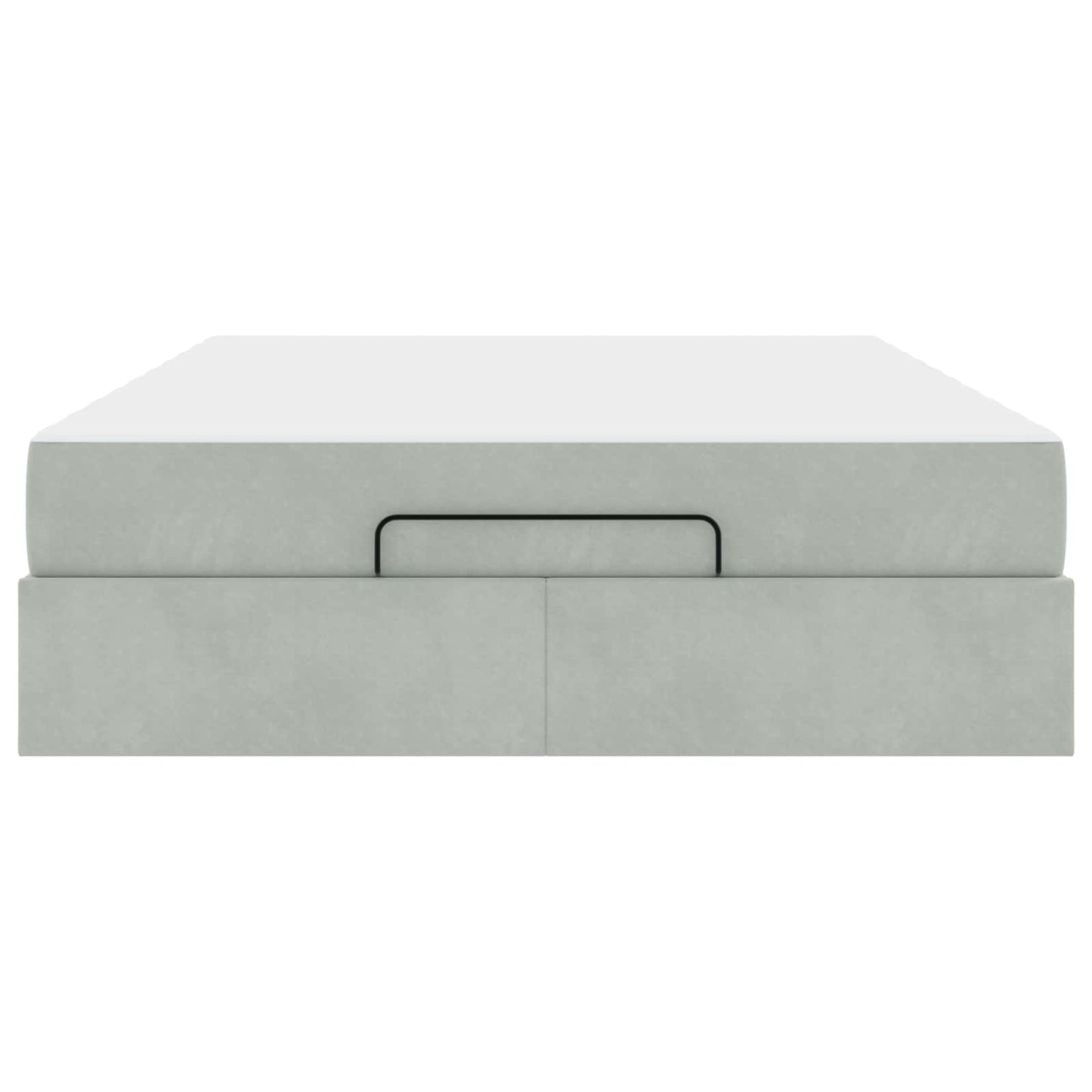 Struttura letto con materasso 2 pcs Grigio chiaro Velluto | homemem39