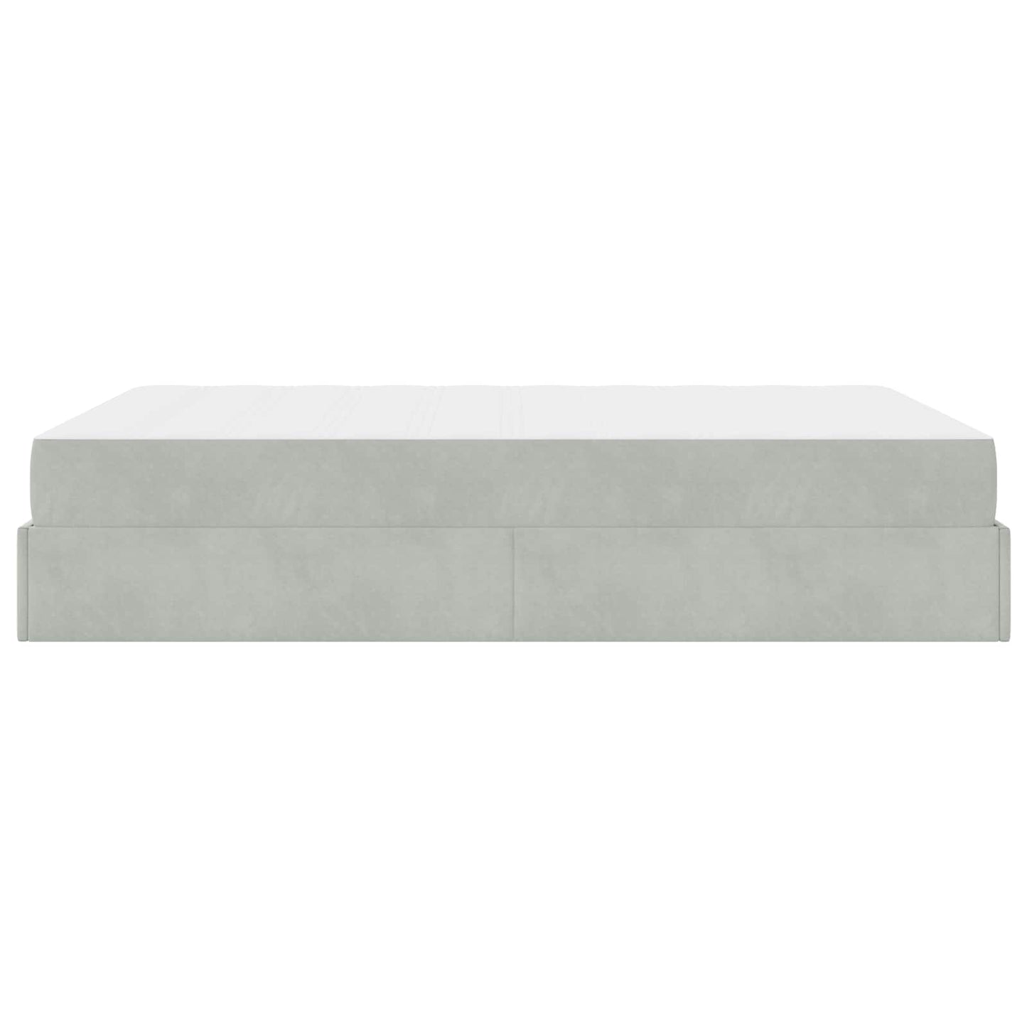 Struttura letto con materasso 2 pcs Grigio chiaro Velluto | homemem39