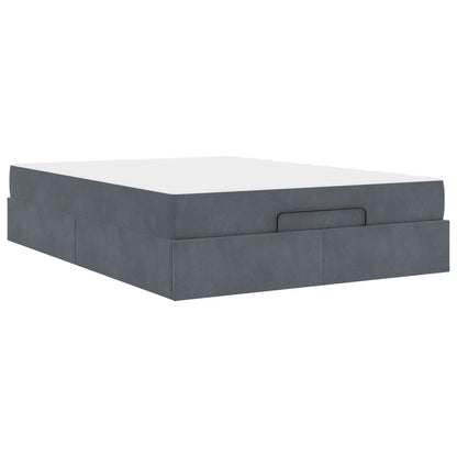 Struttura letto con materasso 2 pcs Grigio Sfumato Velluto | homemem39