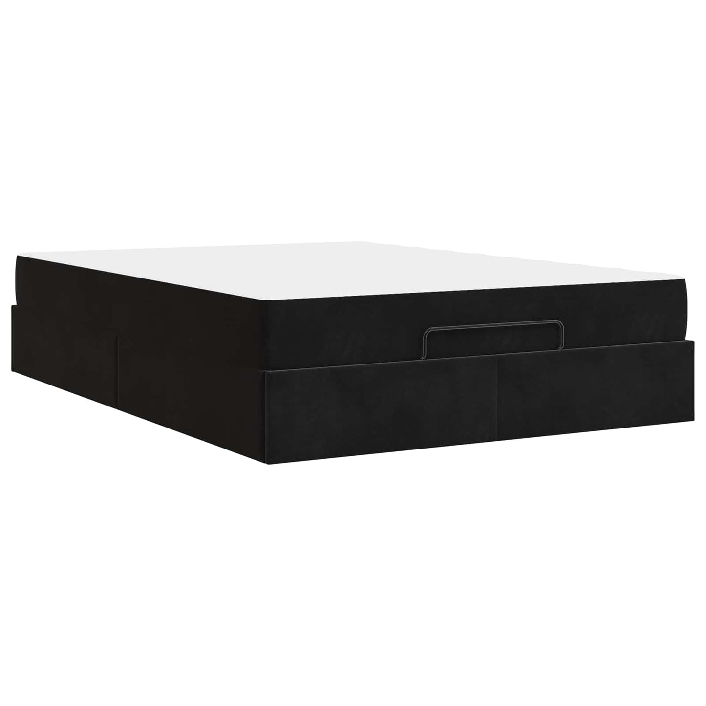 Struttura letto con materasso 2 pcs Nero Velluto | homemem39