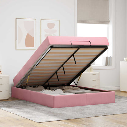 Struttura letto con materasso 2 pcs Rosa Velluto | homemem39