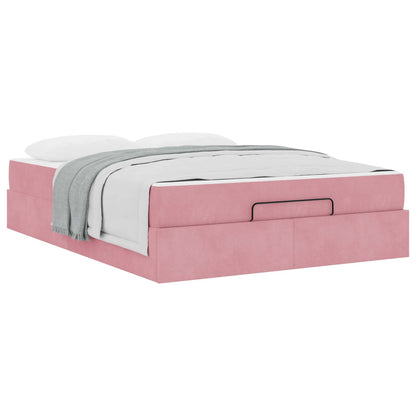 Struttura letto con materasso 2 pcs Rosa Velluto | homemem39