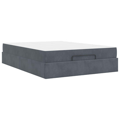 Struttura letto con materasso 2 pcs Grigio Sfumato Velluto