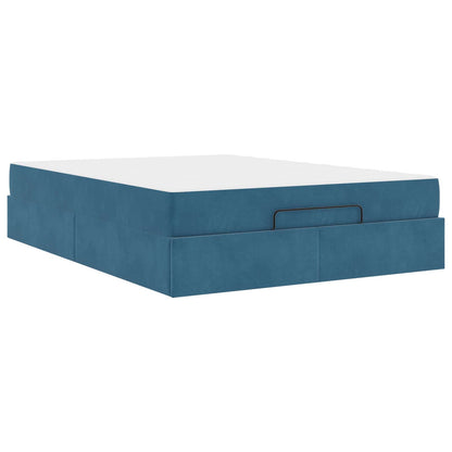 Struttura letto con materasso 2 pcs Blu Velluto | homemem39