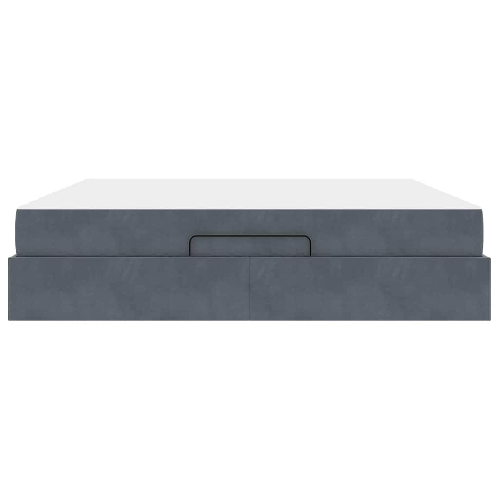 Struttura letto con materasso 2 pcs Grigio Sfumato Velluto