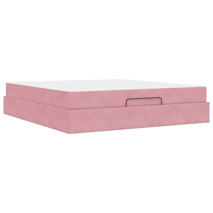 Struttura letto con materasso 2 pcs Rosa Velluto | homemem39