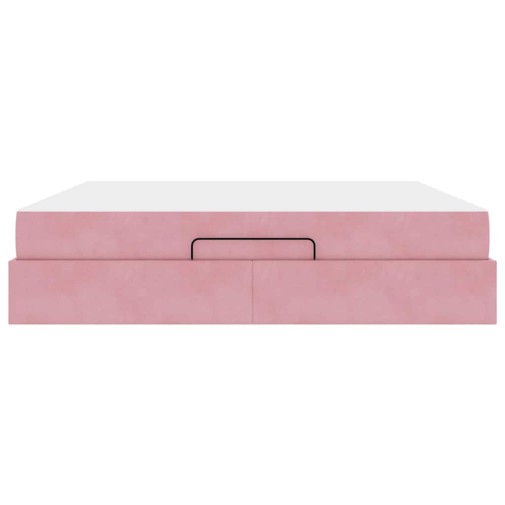 Struttura letto con materasso 2 pcs Rosa Velluto | homemem39