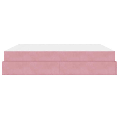 Struttura letto con materasso 2 pcs Rosa Velluto | homemem39