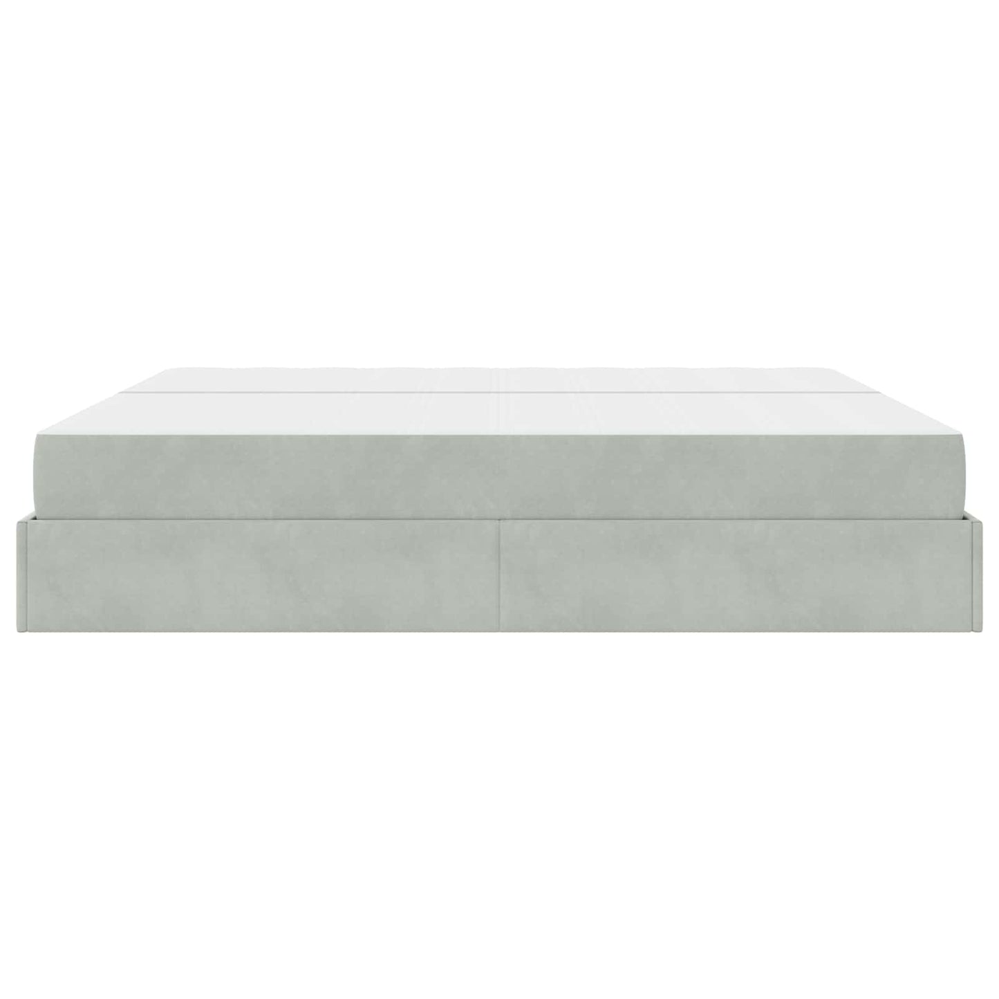 Struttura letto con materasso 2 pcs Grigio chiaro Velluto | homemem39