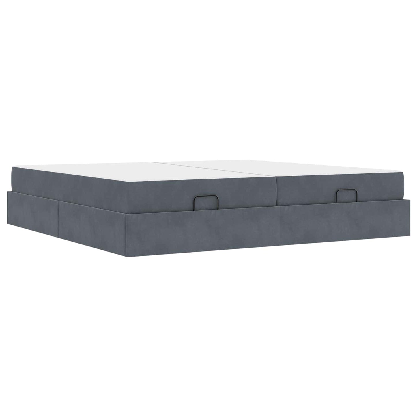 Struttura letto con materasso 2 pcs Grigio Sfumato Velluto | homemem39