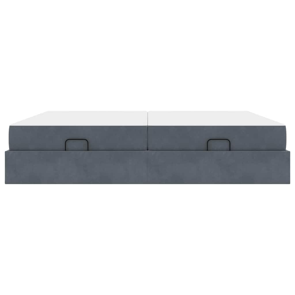 Struttura letto con materasso 2 pcs Grigio Sfumato Velluto | homemem39