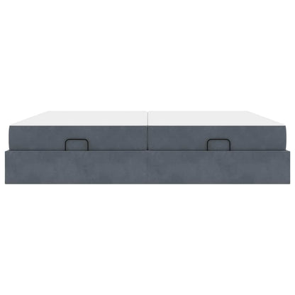 Struttura letto con materasso 2 pcs Grigio Sfumato Velluto | homemem39