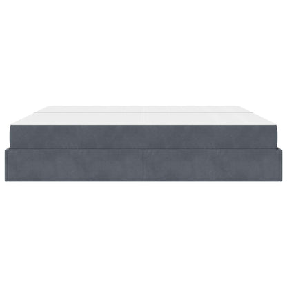 Struttura letto con materasso 2 pcs Grigio Sfumato Velluto | homemem39