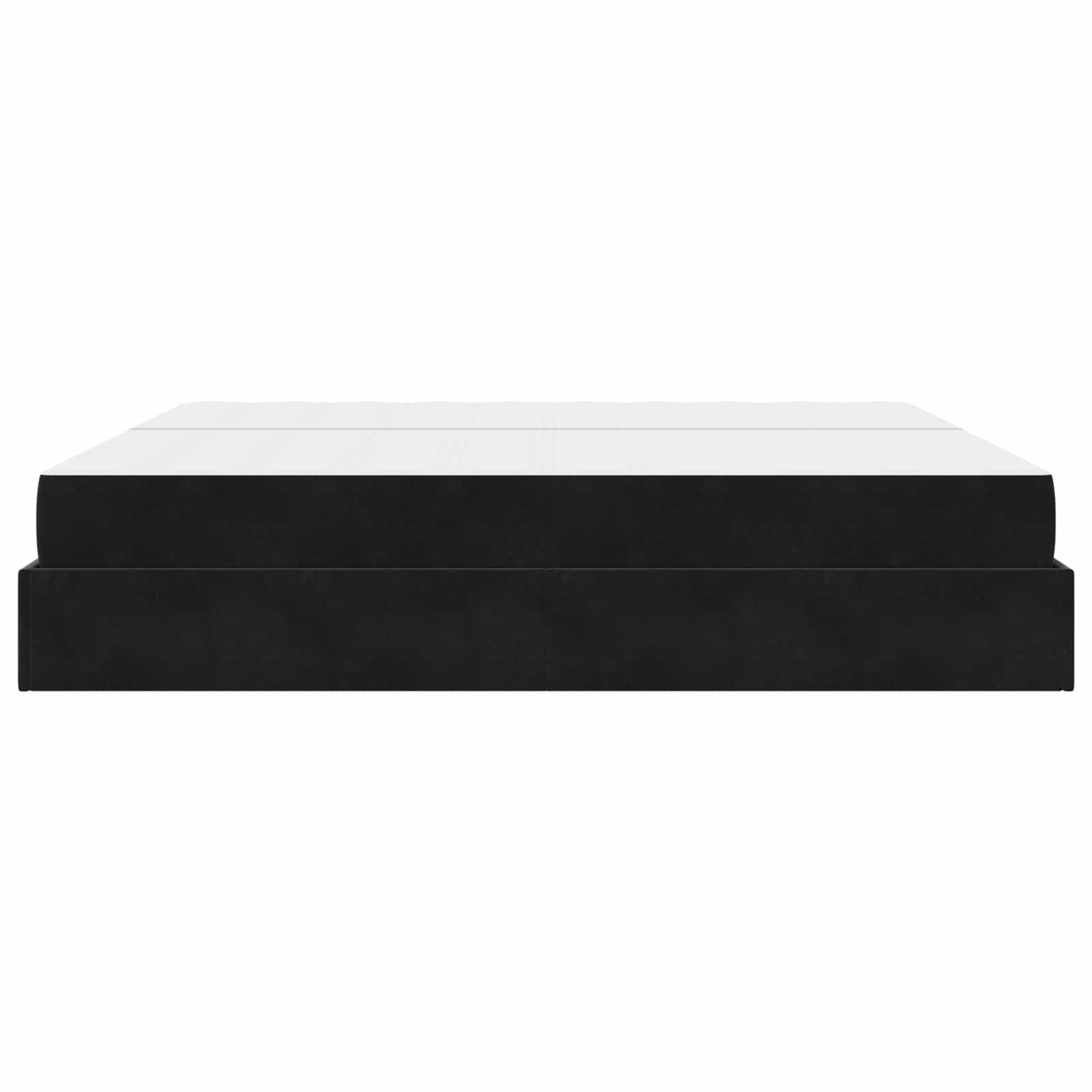 Struttura letto con materasso con materasso 2 pcs Nero Velluto | homemem39
