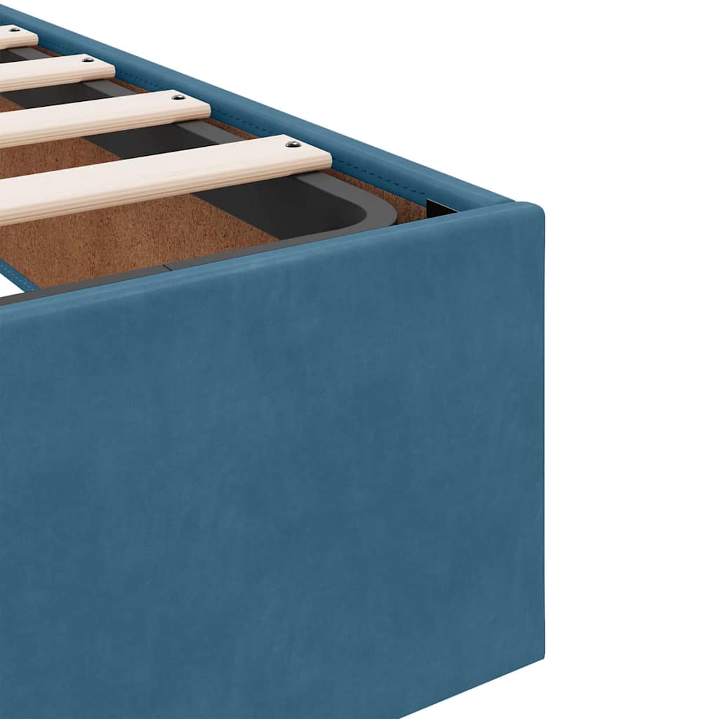 Struttura letto con materasso con materasso 2 pcs Blu Velluto | homemem39