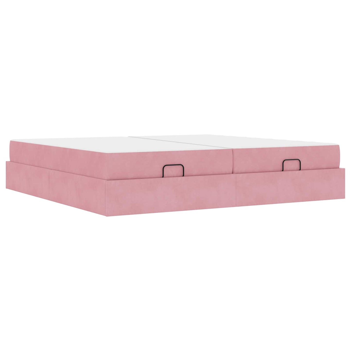 Struttura letto con materasso con materasso 2 pcs Rosa Velluto | homemem39