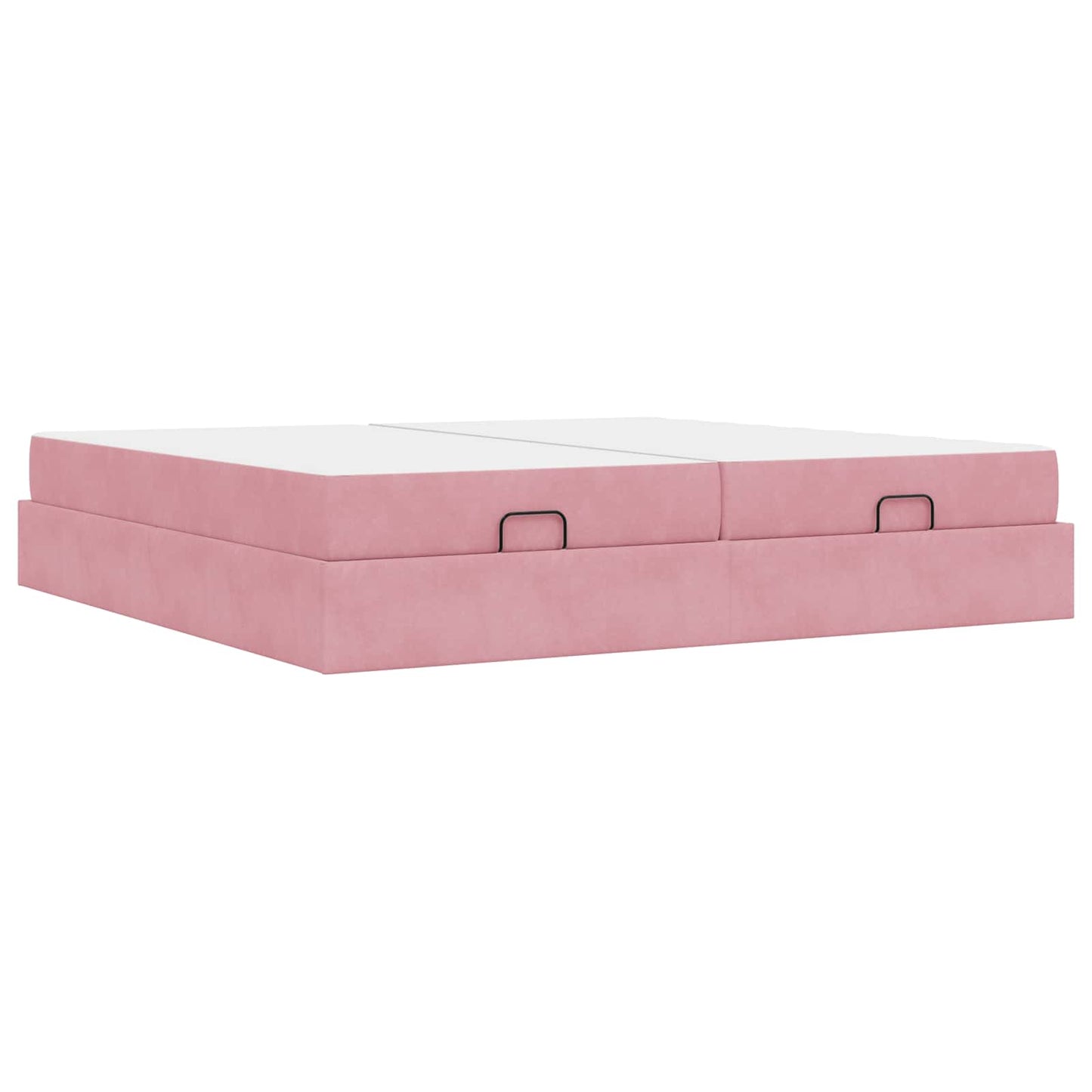 Struttura letto con materasso con materasso 2 pcs Rosa Velluto | homemem39