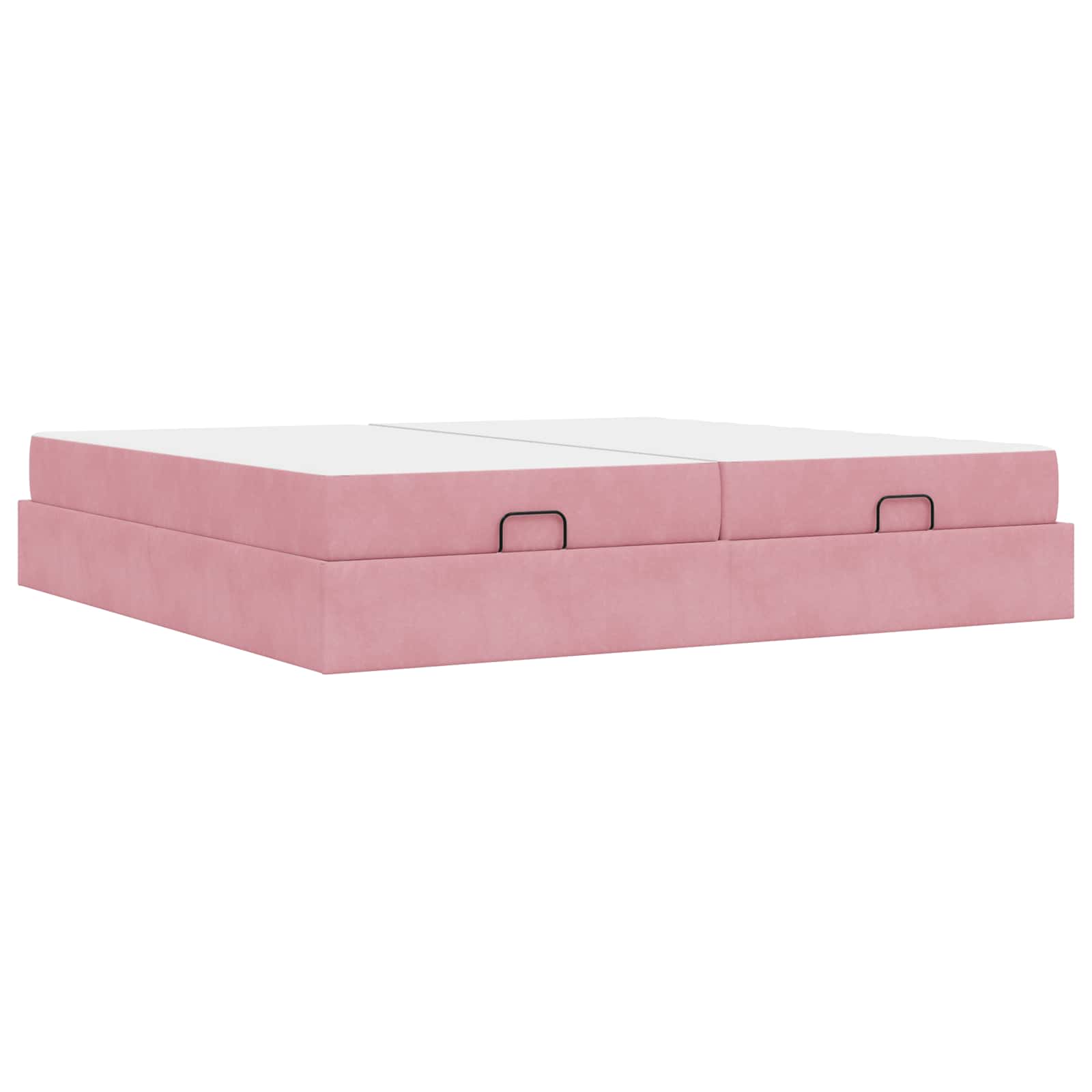 Struttura letto con materasso con materasso 2 pcs Rosa Velluto | homemem39