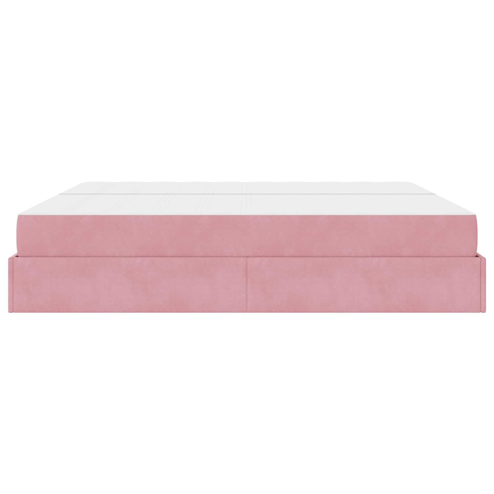 Struttura letto con materasso con materasso 2 pcs Rosa Velluto | homemem39