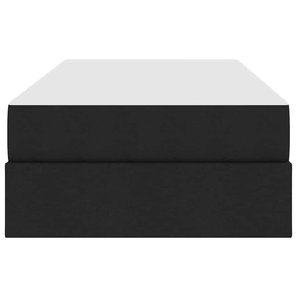 Letto con contenitore e materasso Nero 90 x 190 cm Poliestere | homemem39