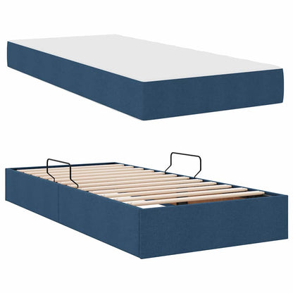 Letto con contenitore e materasso Blu 90 x 190 cm Poliestere | homemem39