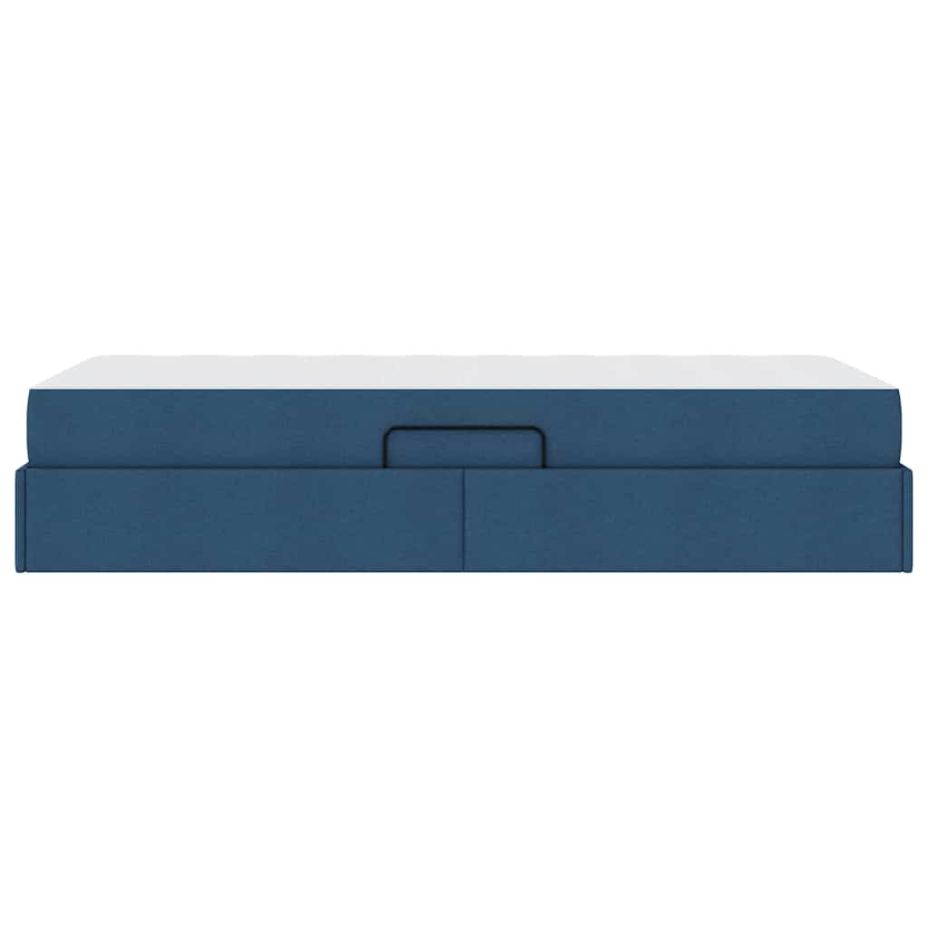 Letto con contenitore e materasso Blu 90 x 190 cm Poliestere | homemem39