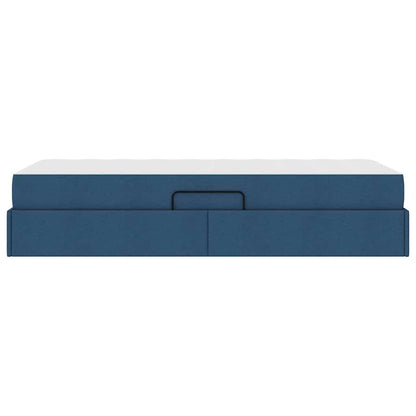 Letto con contenitore e materasso Blu 90 x 190 cm Poliestere | homemem39