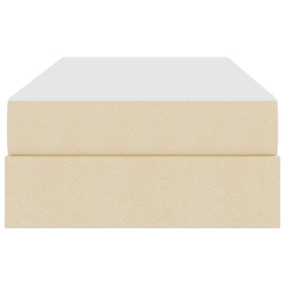 Letto con contenitore e materasso Crema 90 x 200 cm Poliestere | homemem39
