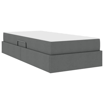 Letto con contenitore e materasso Grigio scuro 100 x 200 cm | homemem39