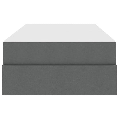 Letto con contenitore e materasso Grigio scuro 100 x 200 cm | homemem39