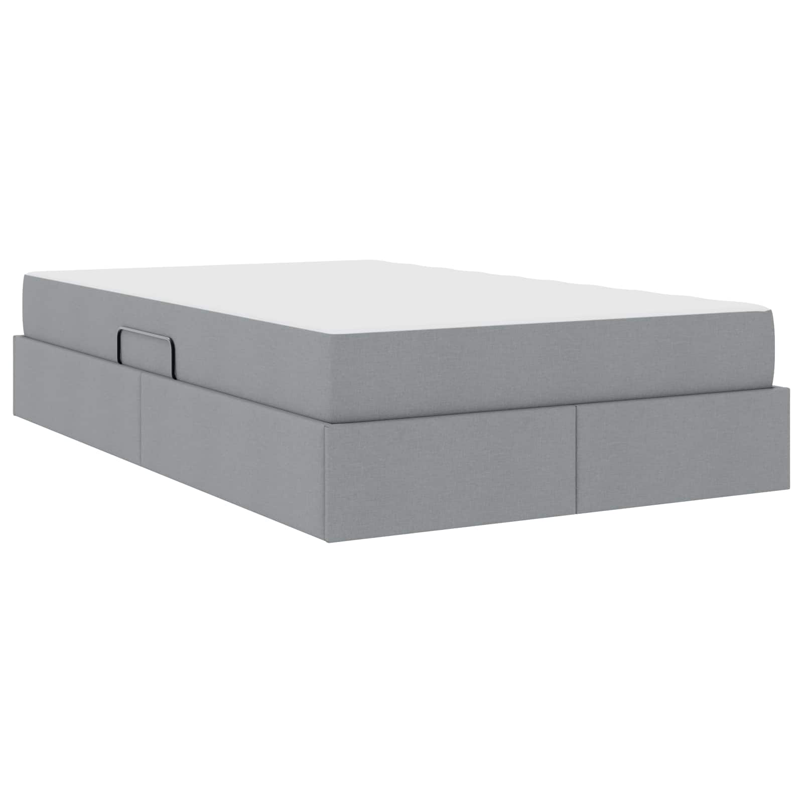 Letto con contenitore e materasso Grigio chiaro 120 x 190 cm | homemem39