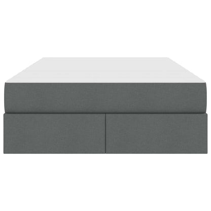 Letto con contenitore e materasso Grigio scuro 120 x 190 cm | homemem39