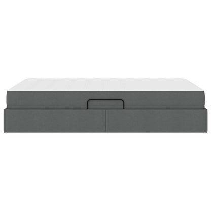 Letto con contenitore e materasso Grigio scuro 120 x 190 cm | homemem39